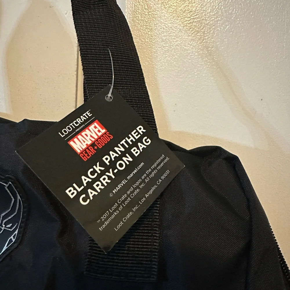 MARVEL BLACK PANTHER NWT Carry-On Bag Gear + Goods LootCrate JET‎ SET EXCLUSIVE